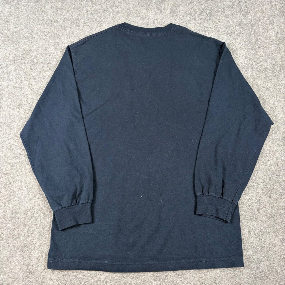Y2K Rent-A-Cops Long Sleeve Shirt Mens Large Navy Blue Keystone Graphic Humor - Picture 4 of 8
